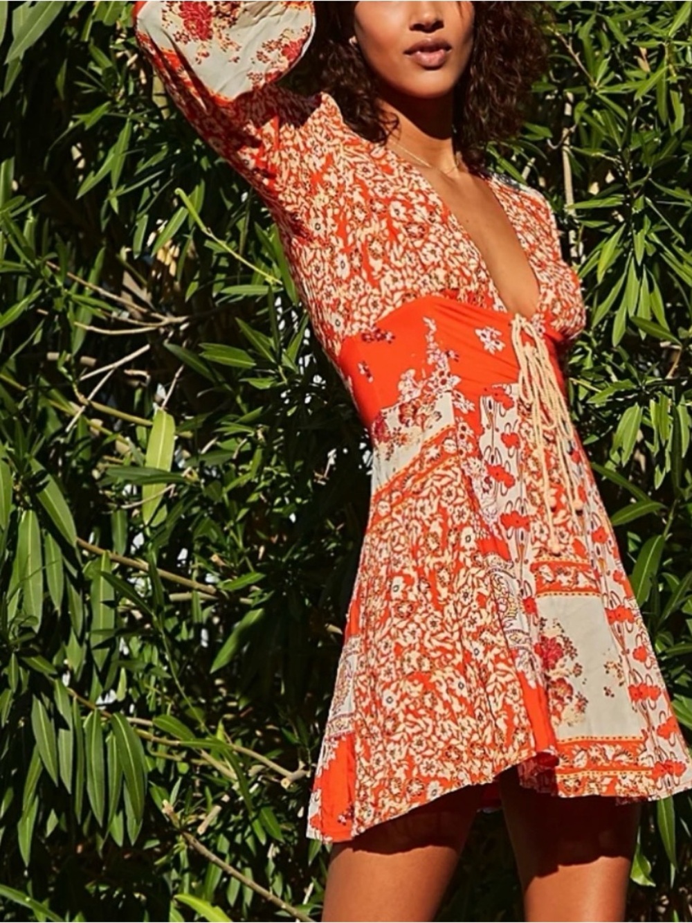 Free People Mixin It Up Mini Dress Size